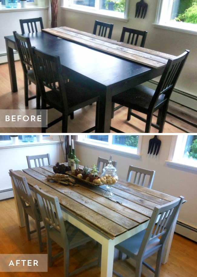 Table Before & After